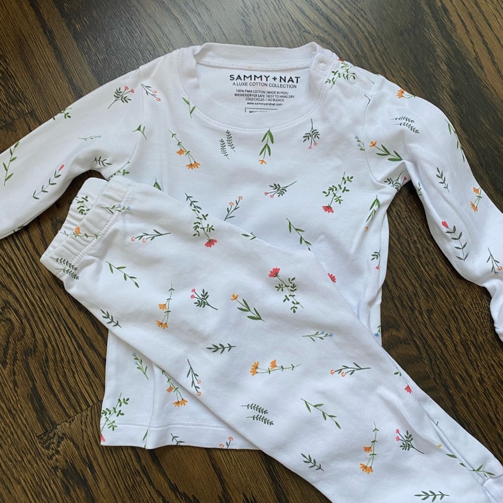 sammy + nat floral PJs size 2